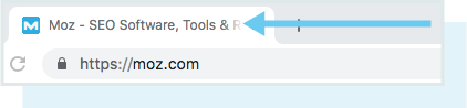 A screenshot of how a page title appears in a browser tab.