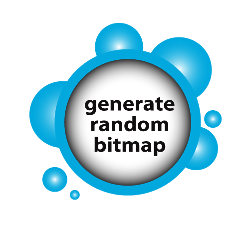 Random bitmap generator